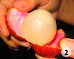 生ライチの皮のむき方